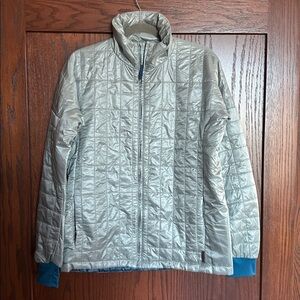 Cotopaxi Kusa Jacket size women’s L new without tags. Light puffer. Gray blue